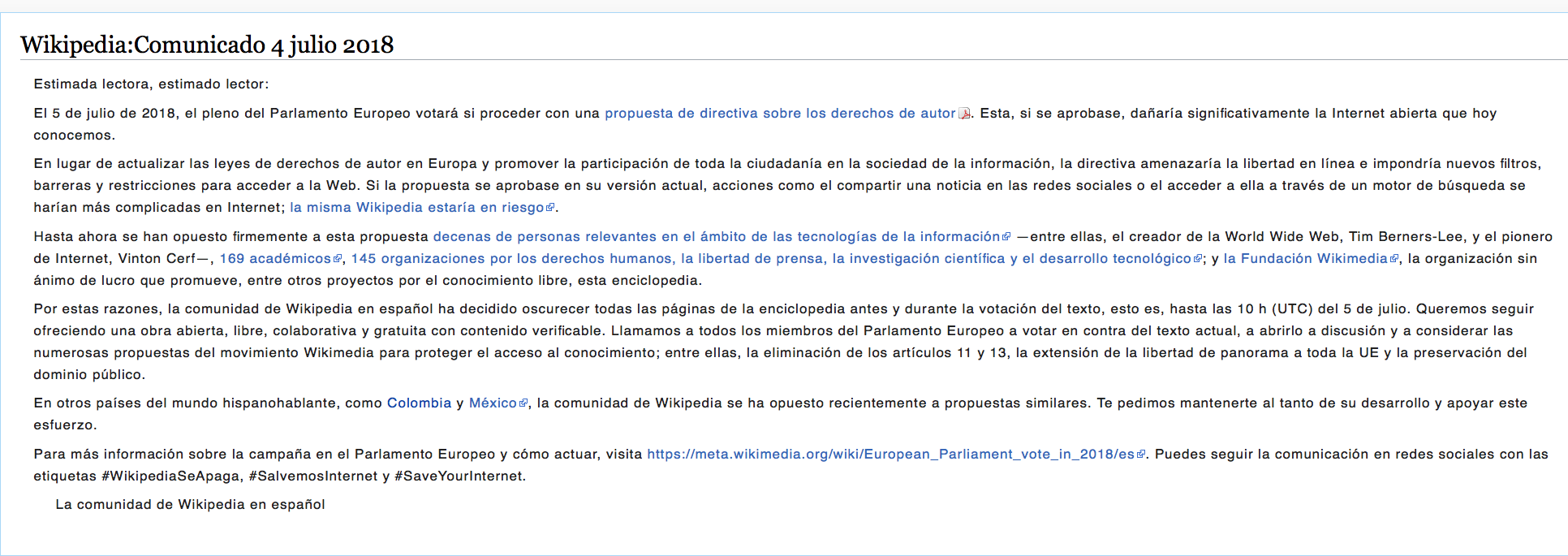 Las libertades en Internet